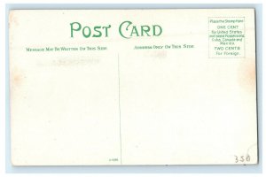 c1910s National Bank of Commerce Building at Moonlight Norfolk VA Postcard