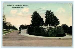 1914 Terrace at 12th Street and Paseo, Kansas City Missouri MO Postcard 