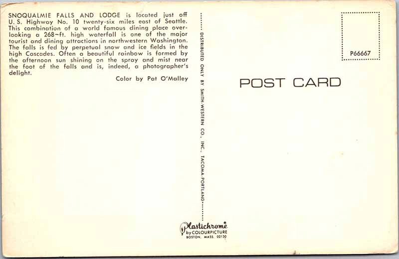 Postcard MOUNTAIN SCENE Seattle Washington WA AK0336