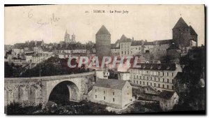 Old Postcard Le Pont Joly Semur