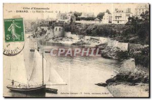 Old Postcard Dinard The Prioress Bay Boat