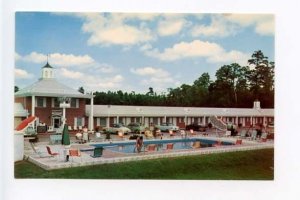 Rocky Mount NC Pool Motel Old Cars Postcard