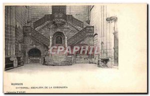 Old Postcard Burgos Catedral De La Escalera Coronería