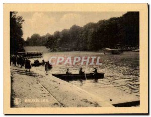 Postcard Modern Brussels Bois de la Cambre Lake