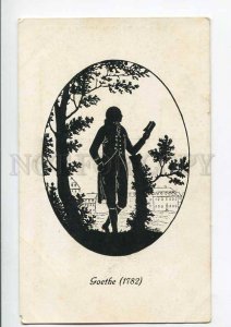 275984 GOETHE German WRITER Feuerstein SILHOUETTE vintage PC