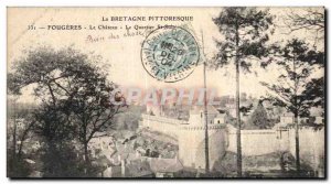 Old Postcard Fougeres Brittany Picturesque Chateau Le Quartier St Sulpice