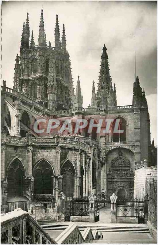 Postcard Modern puerta catedral Burgos shovel Jeria