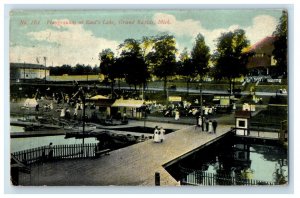 c1910's Playgrounds Reed's Lake Grand Rapids Michigan MI Antique Postcard