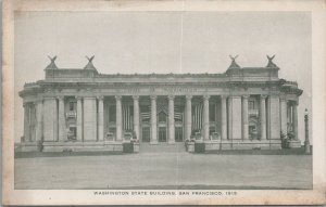 Postcard Washington State Building Motion Picture Program San Francisco CA 1915