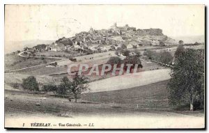 Postcard Old Vezelay General view