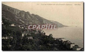 Old Postcard View of Garavan and the Italian border