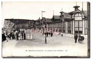 Old Postcard Mers les Bains casino and cliffs