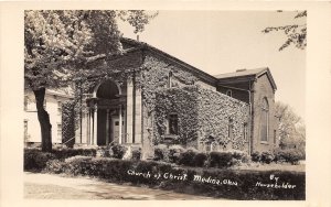J58/ Medina Ohio RPPC Postcard c1940s Church of Christ Building 288