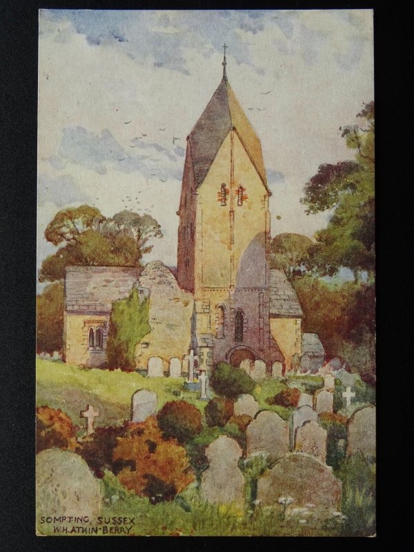 Sussex SOMPTING St Mary the Blessed Virgin Church W.H.Atkin Berry - Old Postcard