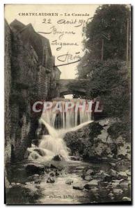 Old Postcard Chatelaudren Cascade