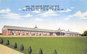 Hilltop motor court and Cafe Aiken, South Carolina