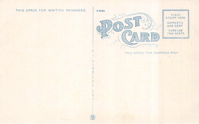 Rochester, MN Minnesota  BROADWAY STREET SCENE  Bach Music~20's Cars  Postcard