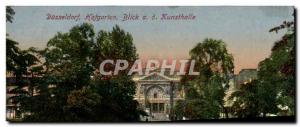 Old Postcard Dusseldorf Hofgarten Blick Kunsthalle