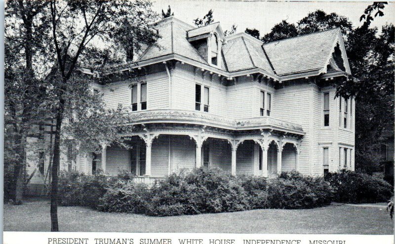 1940s President Truman's Summer White House Independence MO Postcard