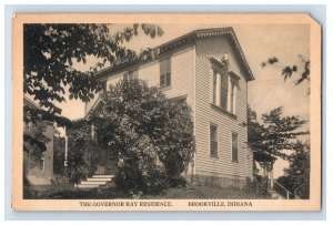 Vintage The Governor Ray Residence, Rrooksville iN. Postcard F115E