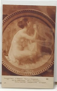 Salon Paris Sculpture Vintage Postcard