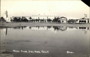 Del Mar California CA Turf Club Real Photo Postcard