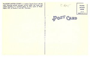 Maryland  Waldorf, Waldorf Motor Inn