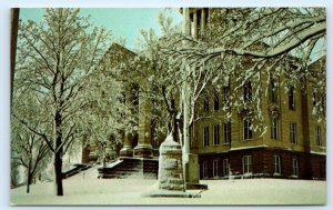 DECORAH, IA Iowa ~ Winneshiek County COURT HOUSE in Winter c1960s Postcard