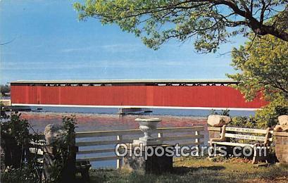 Centreville Covered Bridge St Joseph River, Michigan, USA Unused 