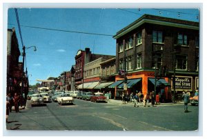 c1960's Main Street North Bay Ontario Canada Posted Vintage Postcard 