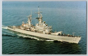 Postcard US Navy Ship - USS Biddle - CG-34 - Guided Missile Cruiser