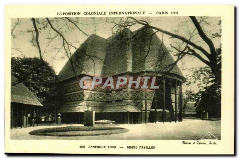 International Exhibition-Paris-France-1931 Cameroon-Togo-Colonial Grand Old P...