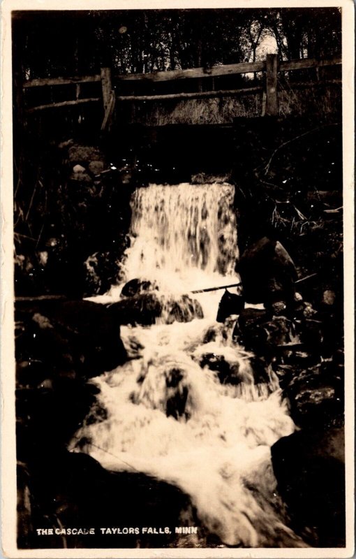 RPPC The Cascade, Taylors Falls MN Vintage Postcard W58