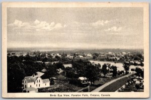 Postcard Fenelon Falls Ontario c1930s Birds Eye View Victoria County Kawarthas