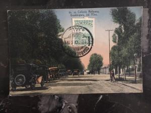 1927 Guadalajara Mexico Picture Postcard #14 Reforma Colony To Oxford England 