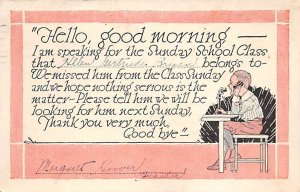 Hello, good morning â€“ I am speaking for the Sunday school class Rally ...