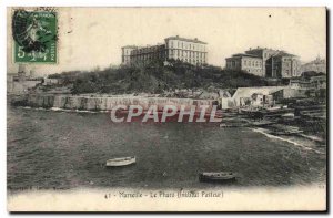 Old Postcard Marseille Vieux Port Pasteur Institute