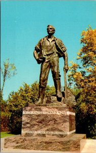 Illinois, Lincoln's New Salem - Lincoln Bronze Statue - [IL-286]