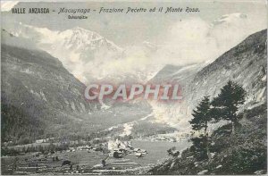 Old Postcard VALLE ANZASCA Macugnaga