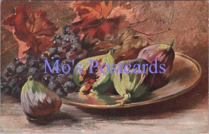 Nature Postcard - Fruits, Bowl of Fruit, Grapes, Artist View RS37768