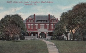 GREENVILLE, Pennsylvania, PU-1912; Daily Hall, Ladies' Dormitory, Theel Coolege