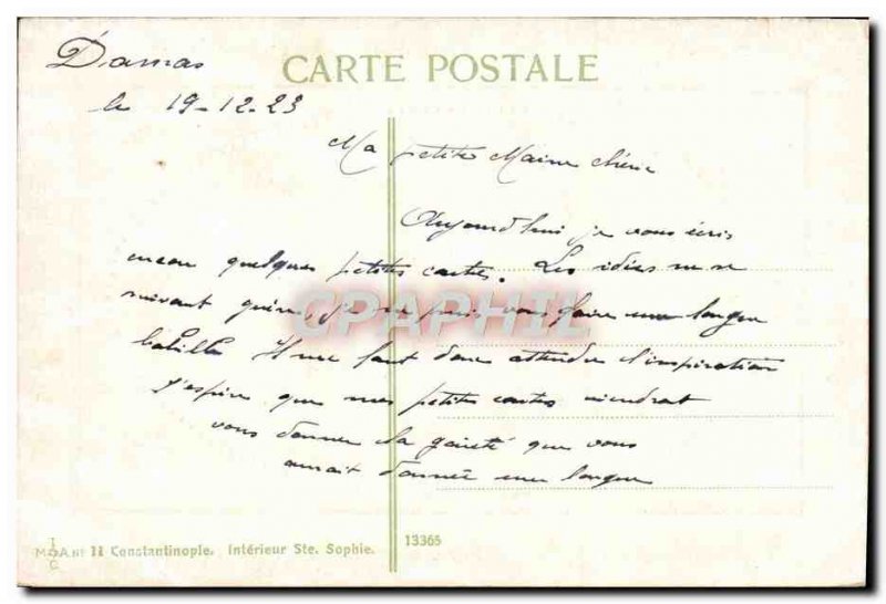 Postcard Old Constantinople Turkey