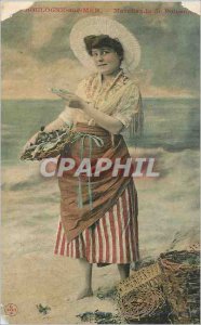 Old Postcard Boulogne sur Mer Merchant Fish