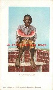 313555-Black Americana, Detroit Photographic No 522, PMC, Watermelon Jake