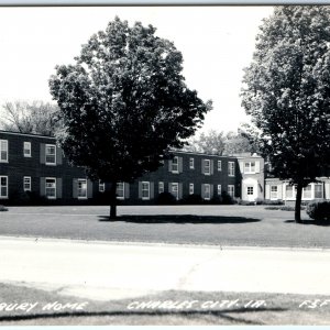 c1950s Charles City, IA RPPC Salsbury Nursing Home Assisted Living Photo PC A109