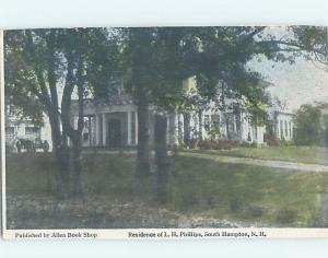 Damaged Trimmed W-Border HISTORIC HOME South Hampton New Hampshire NH d1863