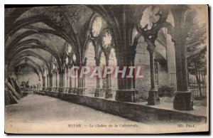 Old Postcard Noyon Le Cloitre de la Cathedrale