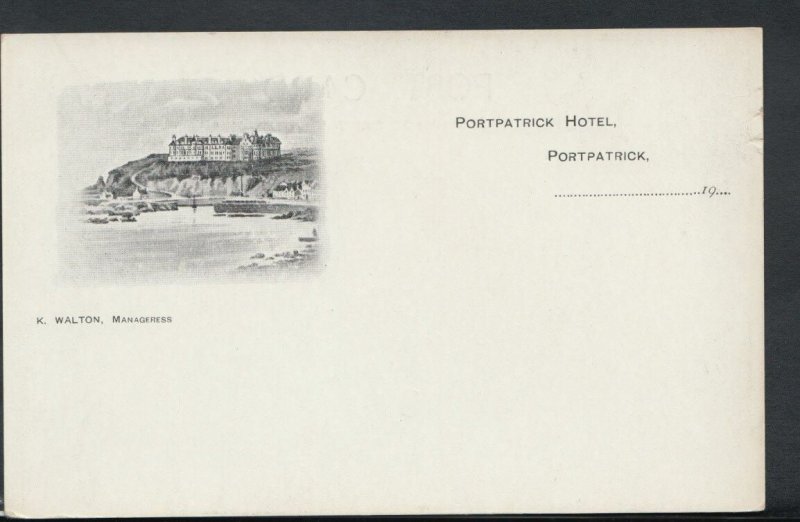 Scotland Postcard - Portpatrick Hotel, Portpatrick    RS8267 