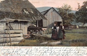 L345 Germany 1910 Gruss aus dem Schwarzwald Woman traditional costume postcard