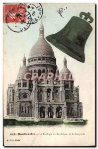 Old Postcard From Montmartre Sacre Coeur Basilica And The Savoyard